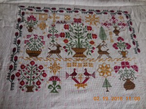 Progress as of Feb 19 2016 on Christmas Garden