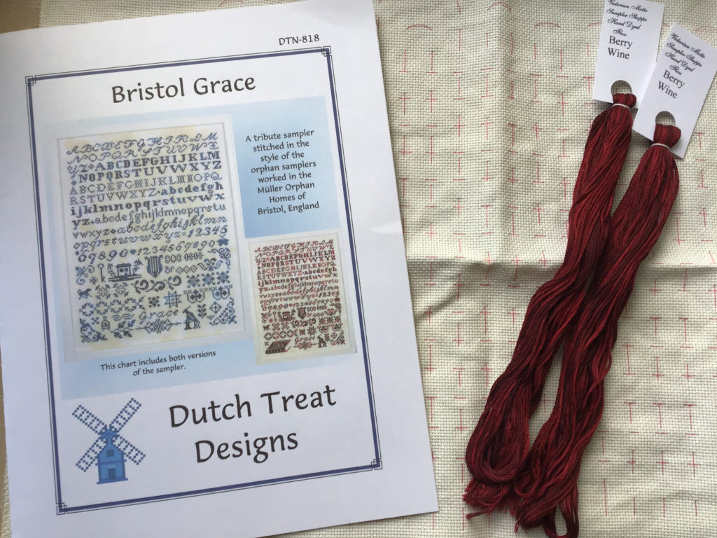 Supplies for stitching Bristol Grace