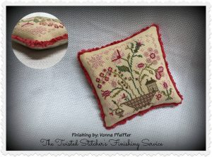 Fairy Garden finished as small pillow.