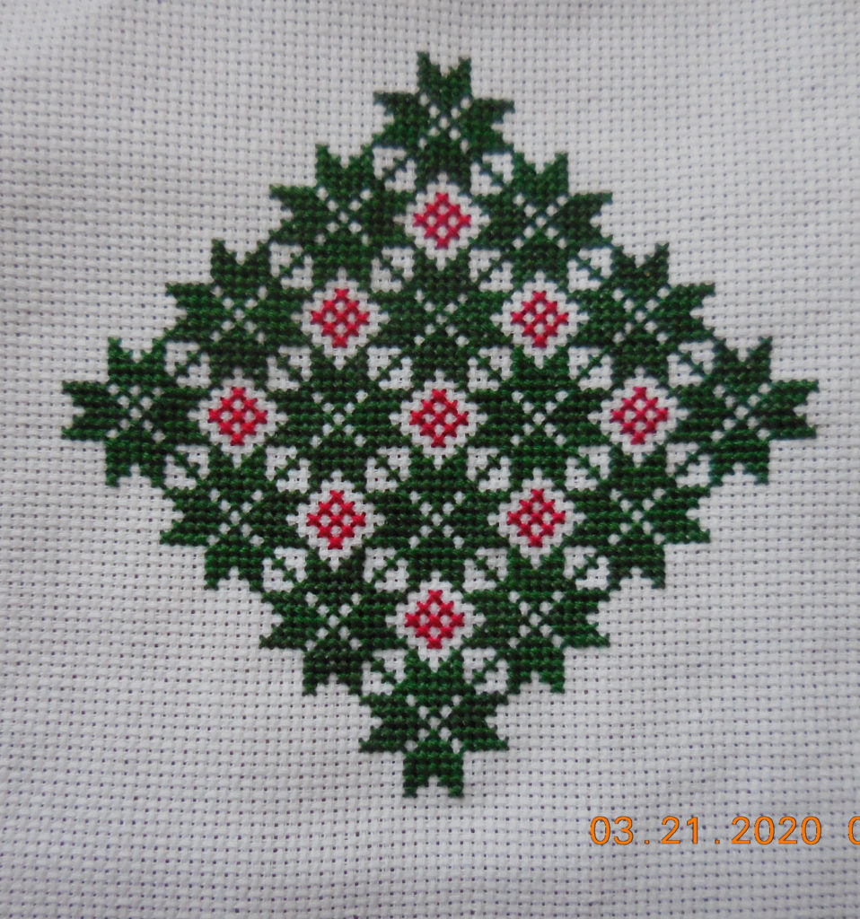 February Ornament by Linen and Threads.
