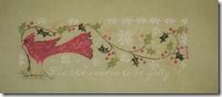 'Tis the Season stitched on Pear by Lakside Linens.