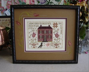 Tulip Manor framed by Jill and Amber of Rensel Studios.